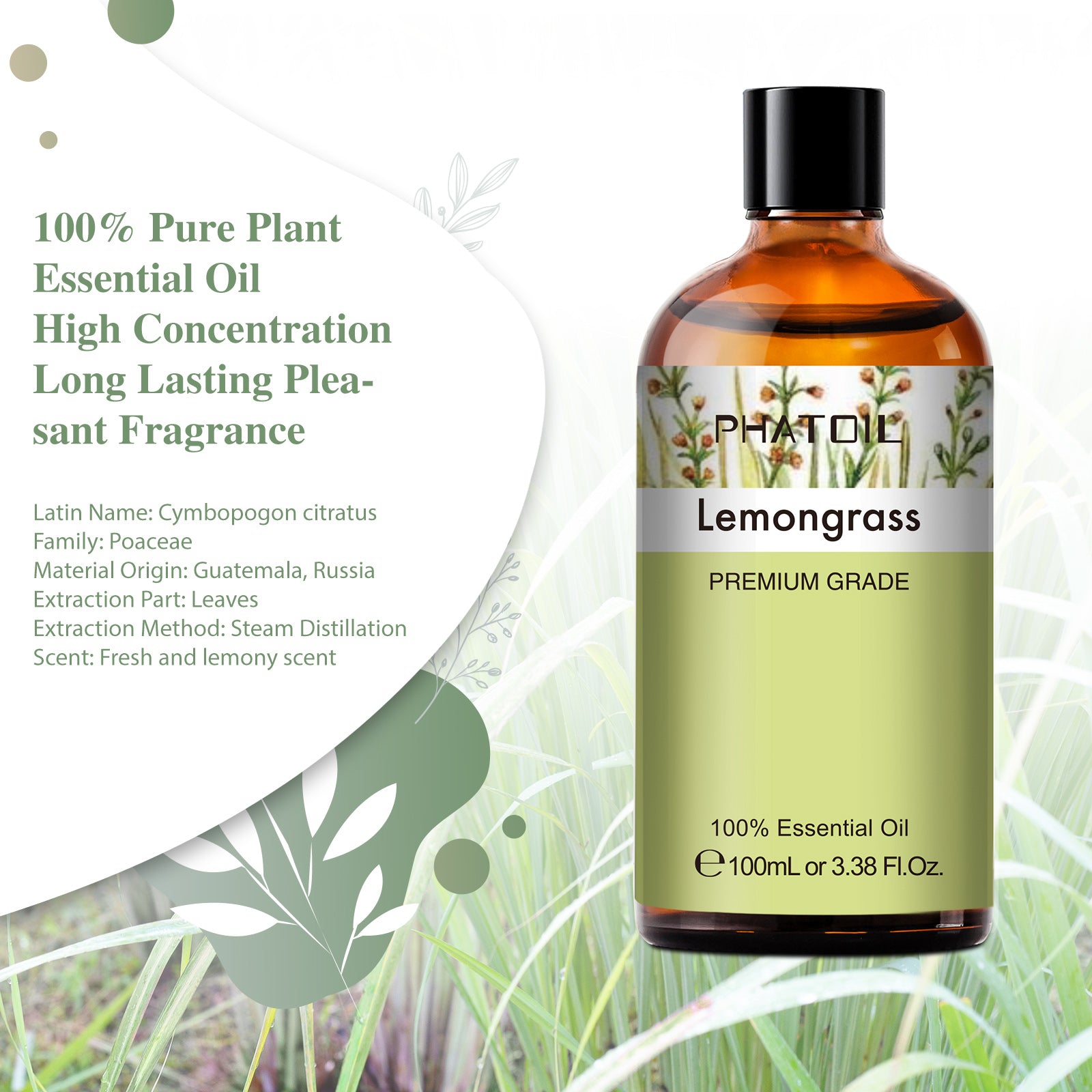 pure essential oils lemongrass