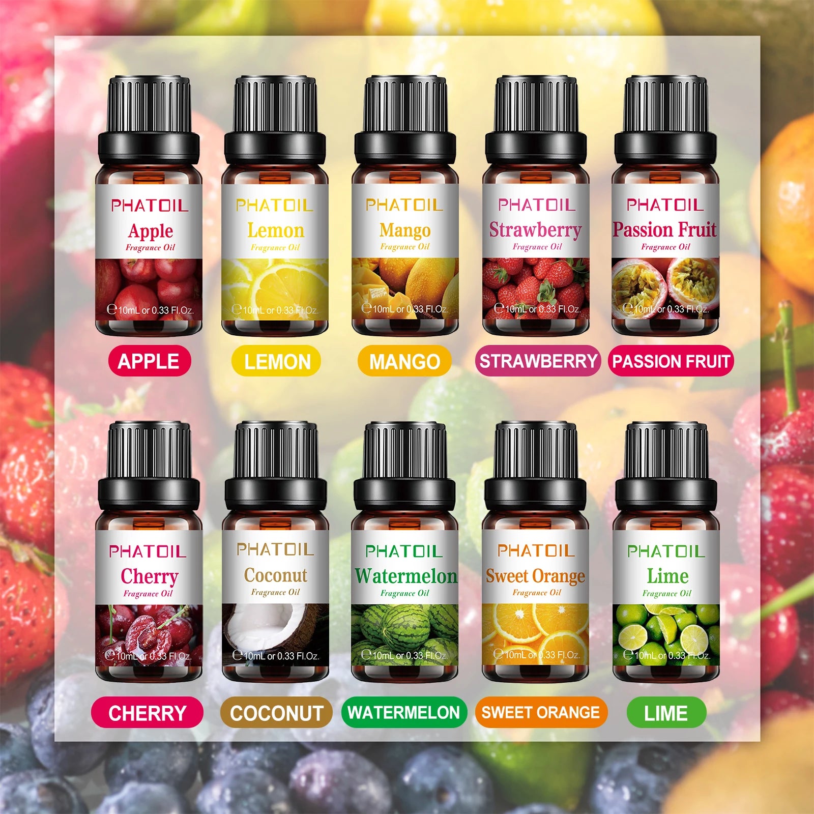 fruit fragrance oil set