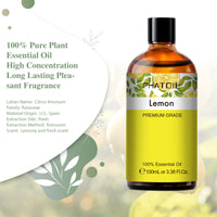 pure essential oils lemon