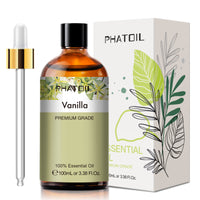 essential oils with dropper vanilla
