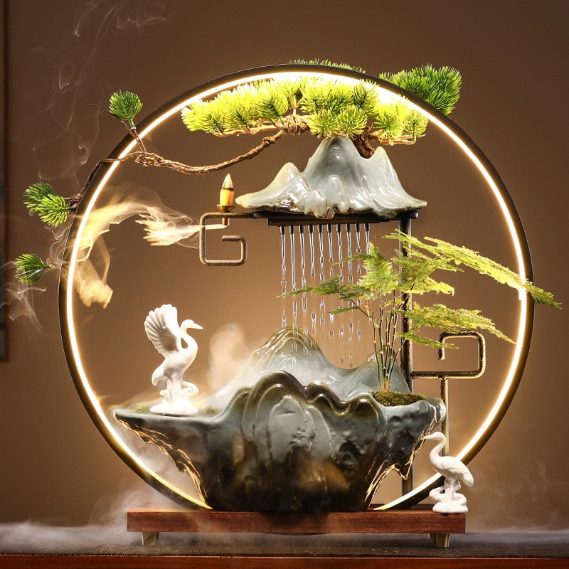 Zen Zen Swan Flowing Water Fountain Incense Burner – Incense Soul