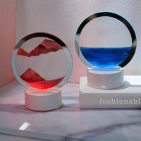 calming table sand art lamps