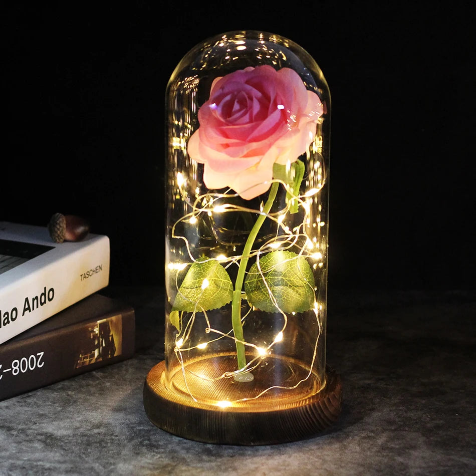 artificial flowers lamp