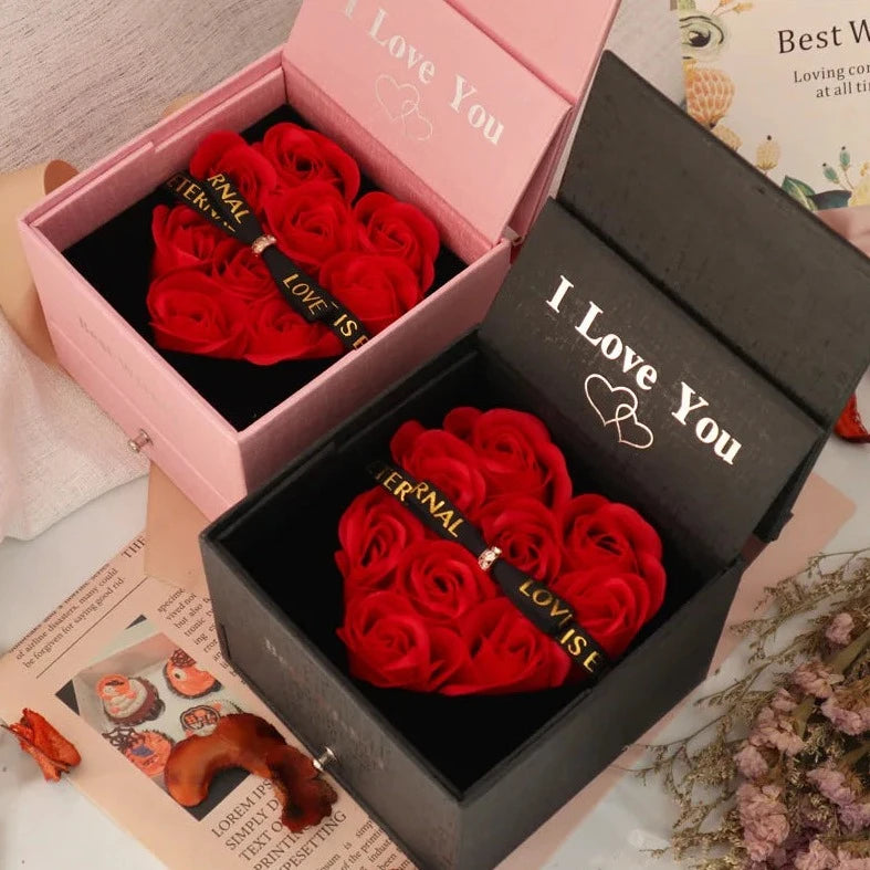 artificial flowers gift box