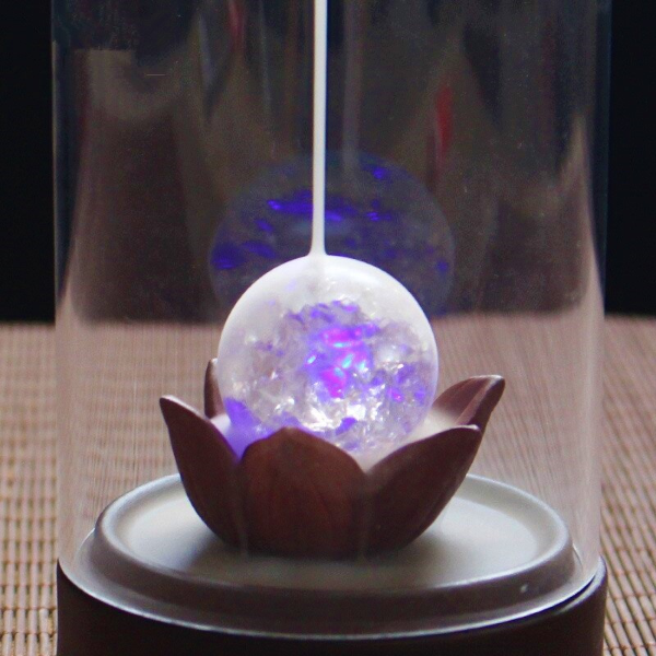 crystal glass incense burner