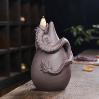 ceramic dragon incense burner