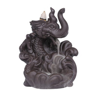 elephant and dragon incense burner
