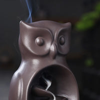 owl backflow incense burner