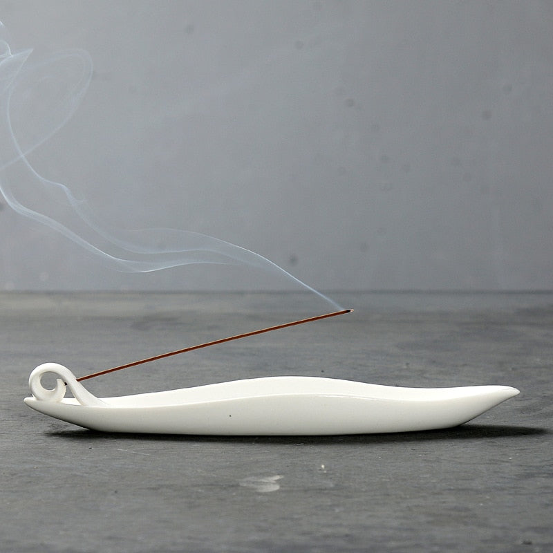 white incense stick holder