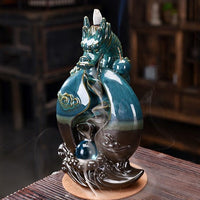 dragon waterfall incense cone burner