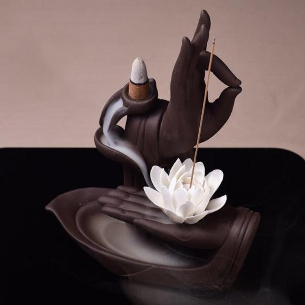 lotus flower incense burner