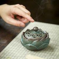 Lotus-Keramik-Räucherstäbchenhalter