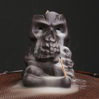skull backflow incense burner