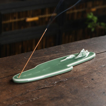 handmade ceramic incense holder