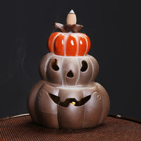 pumpkin backflow incense burner