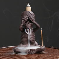 skull incense burner