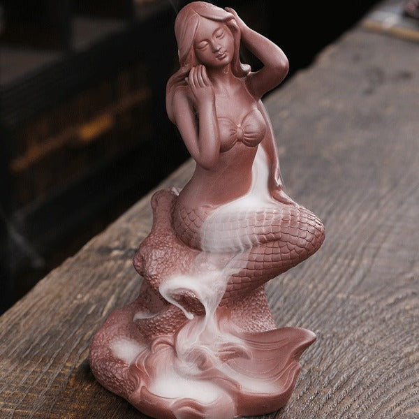 mermaid incense burner