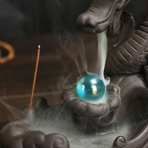 backflow incense burner dragon