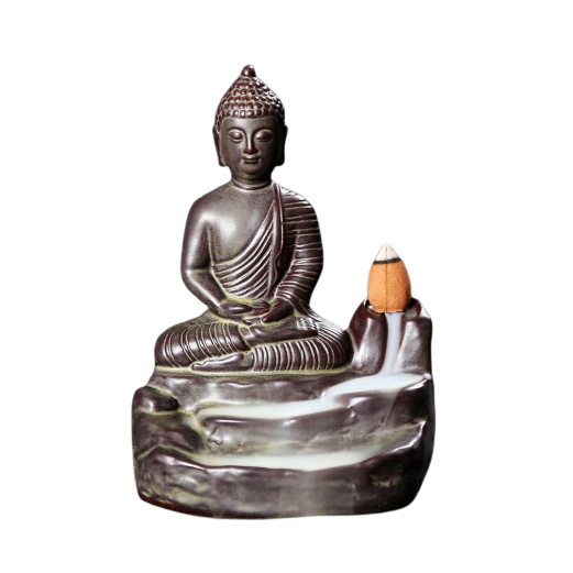 buddha ceramic incense burner