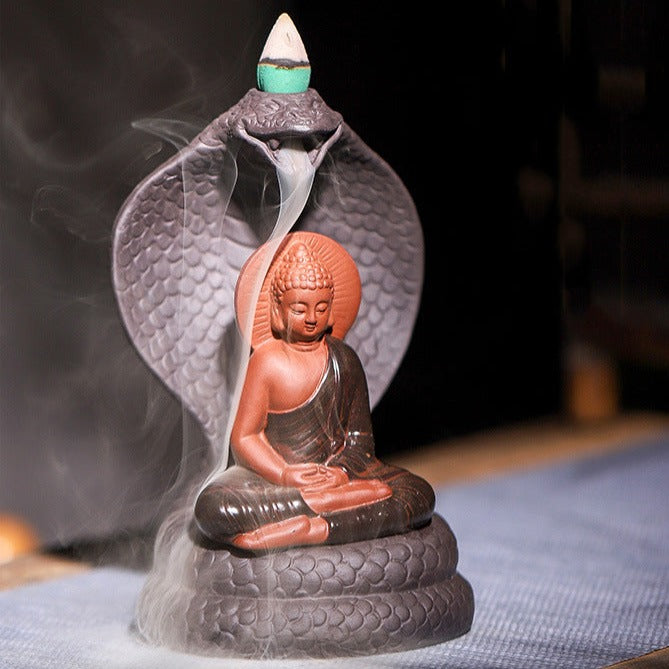 snake incense burner