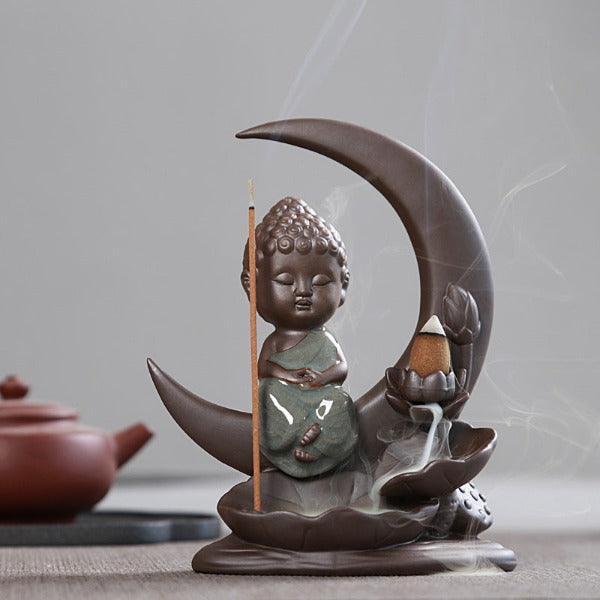 moon incense burner
