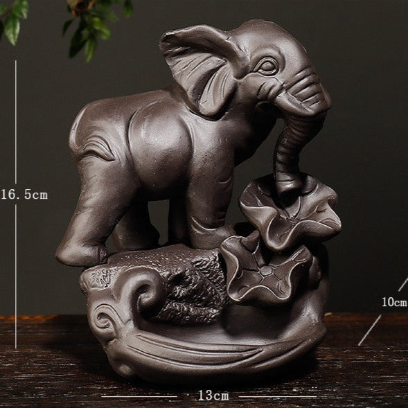 elephant backflow incense burner