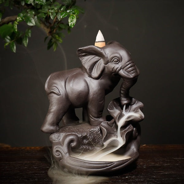 elephant incense burner